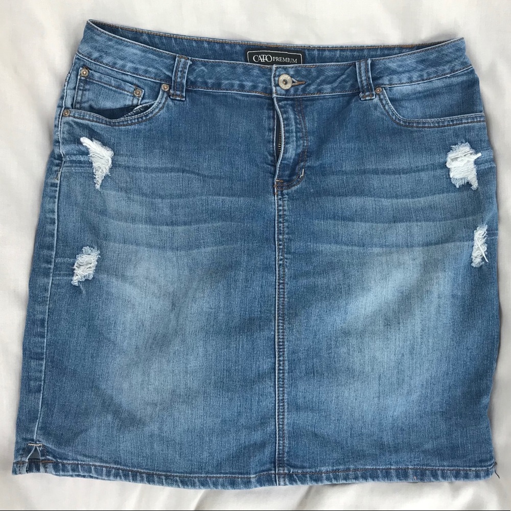 Cato Premium Denim Plus-Sizes Skirt
